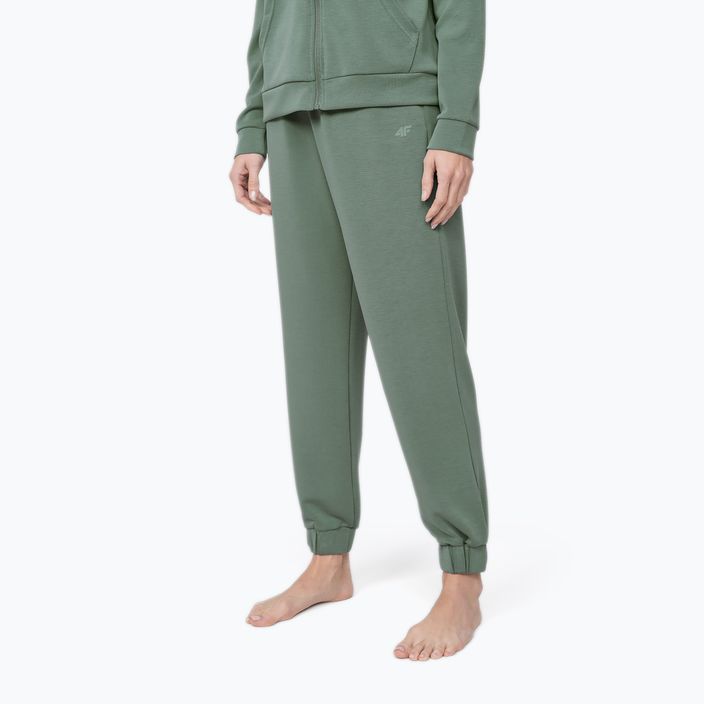Дамски панталони за йога 4F H4Z22-SPDD022 зелен