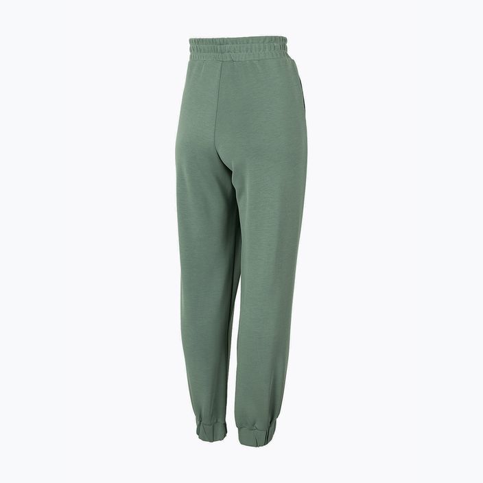 Дамски панталони за йога 4F H4Z22-SPDD022 зелен 4
