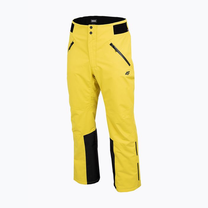 Мъжки ски панталони 4F жълт H4Z22-SPMN006 6