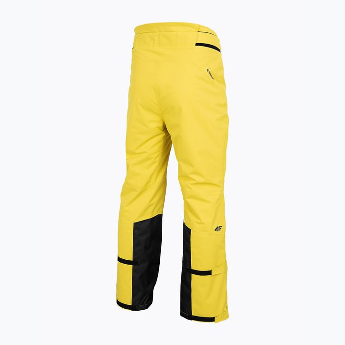 Мъжки ски панталони 4F жълт H4Z22-SPMN006 7