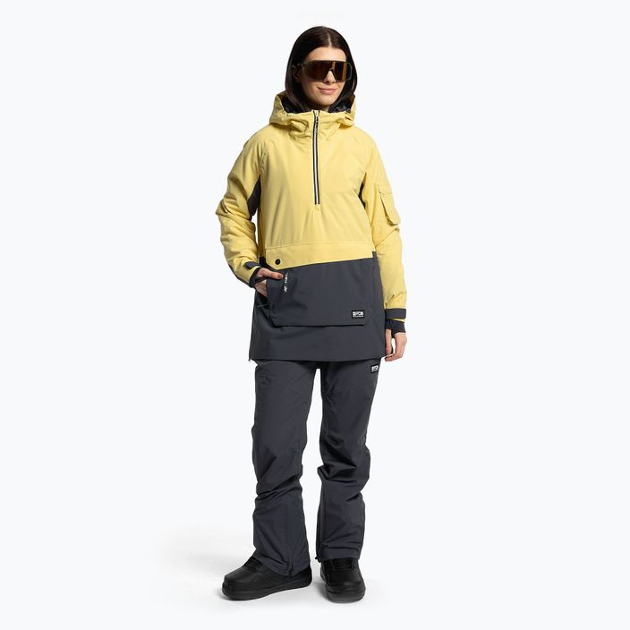 Дамско яке за сноуборд 4F жълто H4Z22-KUDS003 2
