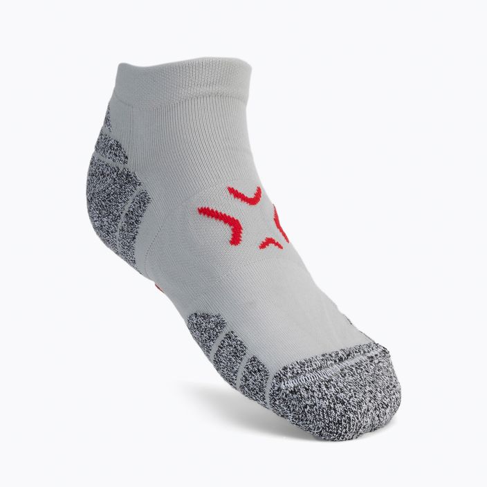 Мъжки тренировъчни чорапи 4F H4Z22-SOM001 сиво-червени 2