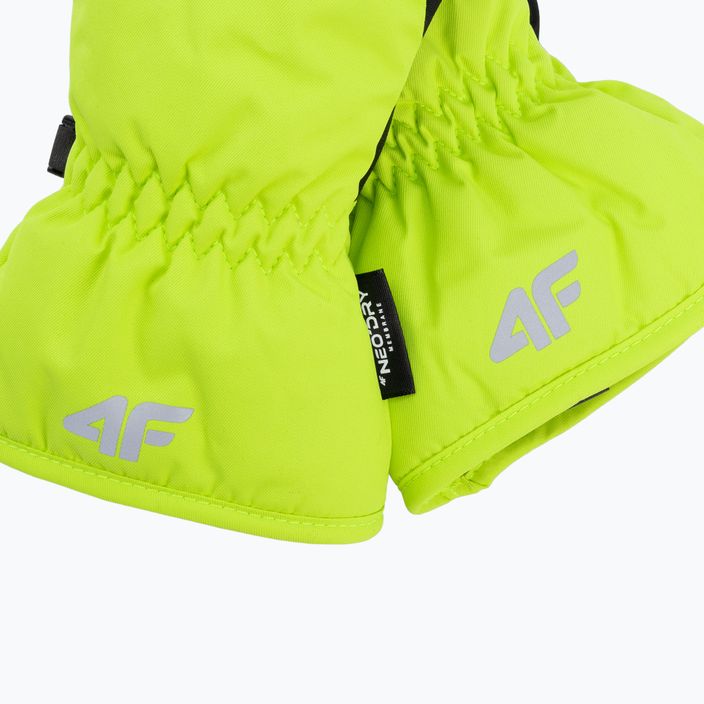 Детски ски ръкавици 4F зелен-черен 4FJAW22AFGLM038 4