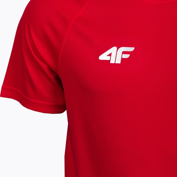 Мъжка функционална червена тениска 4F S4L21-TSMF050-62S 3