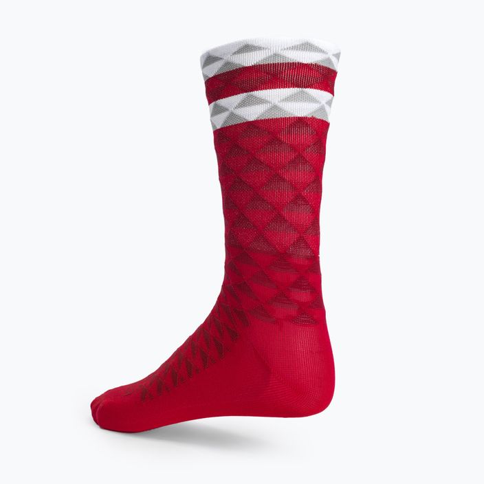 LUXA Асиметрични чорапи за колоездене червени LUHE19SAMRS 3