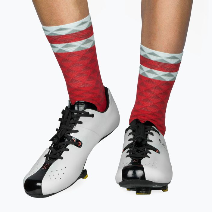 LUXA Асиметрични чорапи за колоездене червени LUHE19SAMRS 2