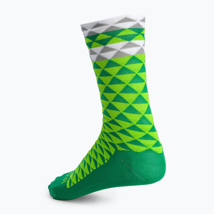 LUXA Асиметрични чорапи за колоездене зелени LUHE19SAMGS 3