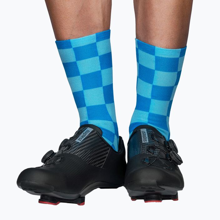 LUXA Squares чорапи за колоездене сини LUAMSSQBS 2