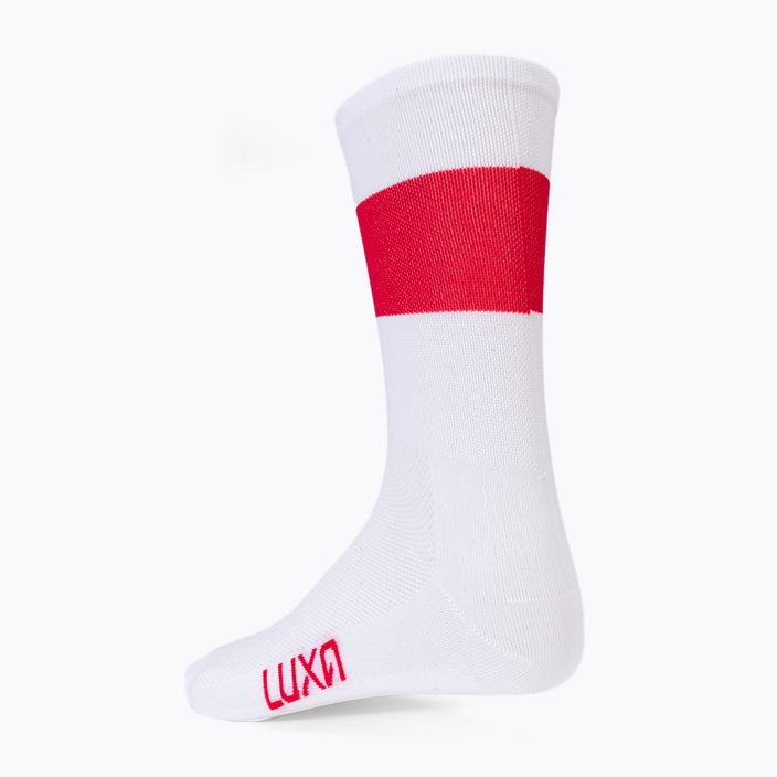 LUXA Flag бели и червени чорапи за колоездене LAM21SPFS 3