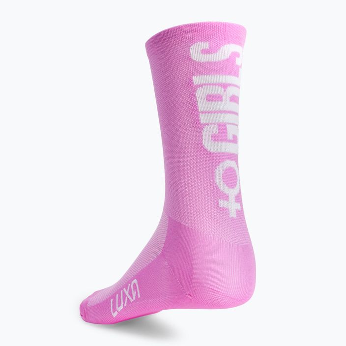 Дамски чорапи за колоездене LUXA Girls Power pink LAM21SGPL1S 4
