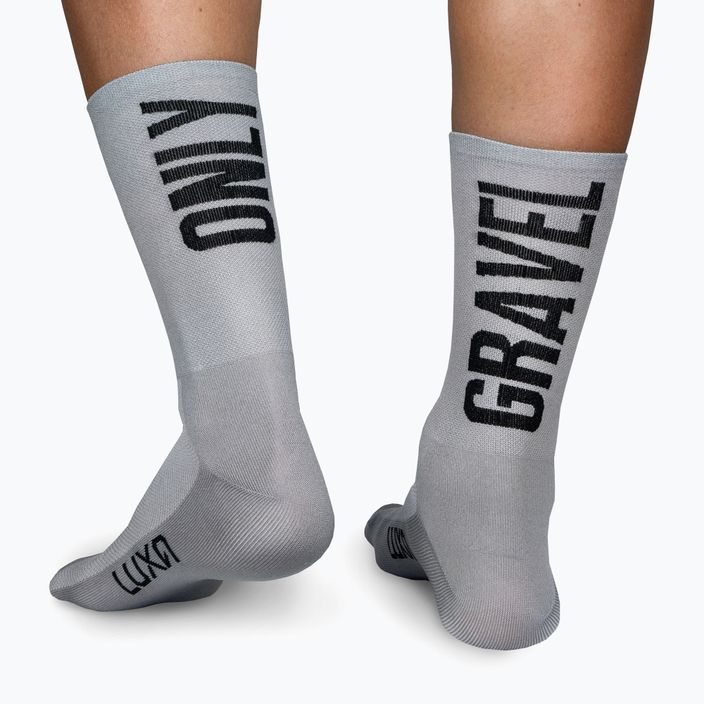 LUXA Only Gravel сиви чорапи за колоездене LAM21SOGG1S 2