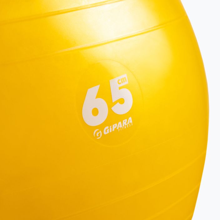 Фитнес топка Gipara 65 cm жълта 3999 2
