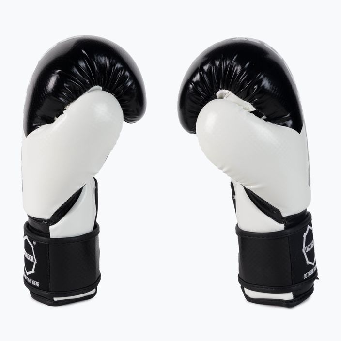 Детски боксови ръкавици Octagon в черно и бяло 4