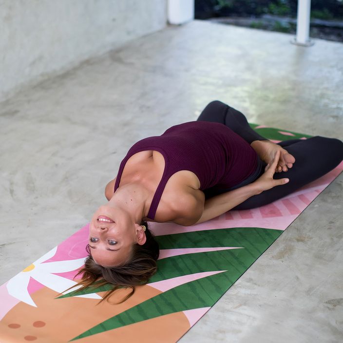 Пътуващо килимче за йога Moonholi TROPICANA TRAVEL 1,5 мм розово SKU-120 4