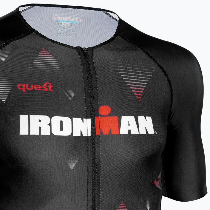 Мъжки костюм за триатлон Quest Iron Man черен 3