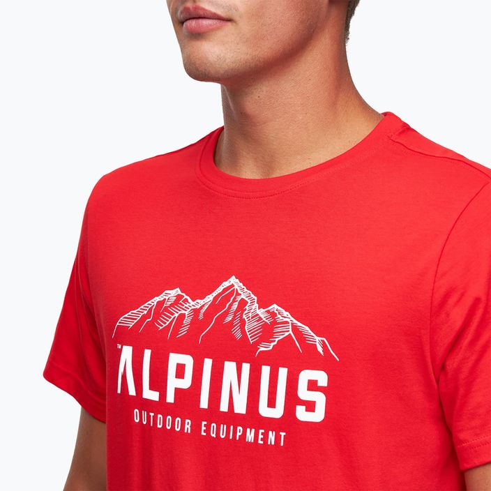 Alpinus Mountains мъжка тениска червена 4