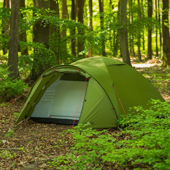 Alpinus Reus 4 туристическа палатка за 4 човека зелена 7