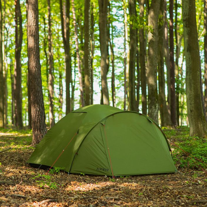 Alpinus Reus 4 туристическа палатка за 4 човека зелена 9