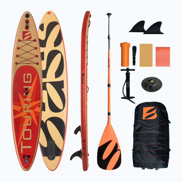 SUP Bass Touring SR 12'0" LUX + Trip red