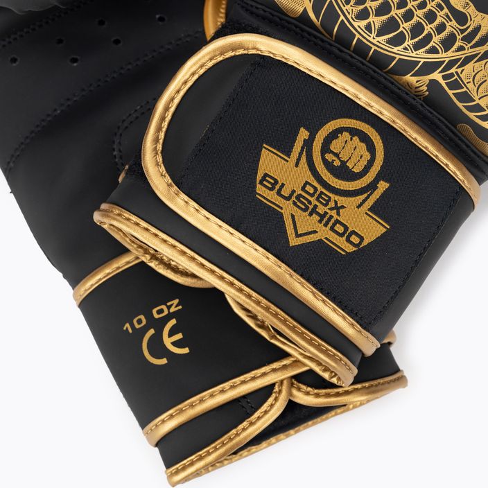 DBX BUSHIDO "Gold Dragon" боксови ръкавици златни/черни 4