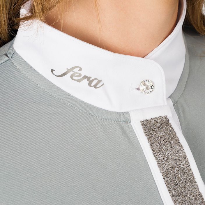 Дамска състезателна риза с дълъг ръкав Fera Stardust grey 1.1.l 5