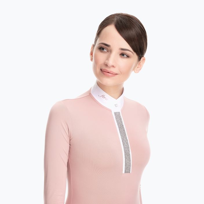 Дамска състезателна риза с дълъг ръкав Fera Stardust pink 1.1.l 2