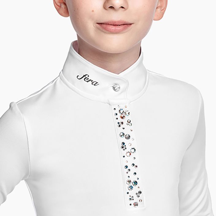 Детска състезателна риза Fera white 3.1 2