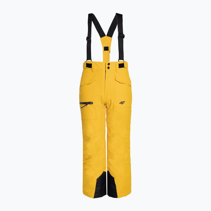 Детски ски панталон 4F M360 жълт