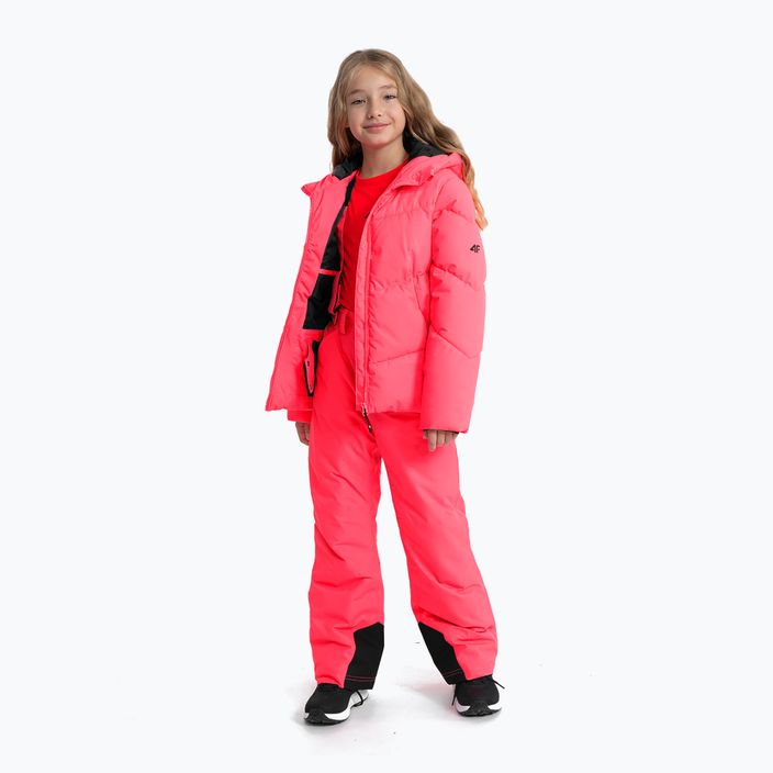 Детско ски яке 4F F293 hot pink neon 3