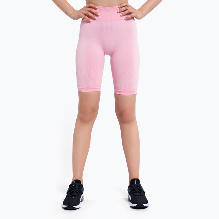 Дамски обучителни велосипедисти Gym Glamour Push Up Candy Pink 410