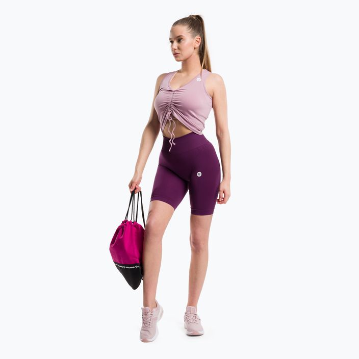Дамски тренировъчен топ Gym Glamour Drawstring Pink 447 2