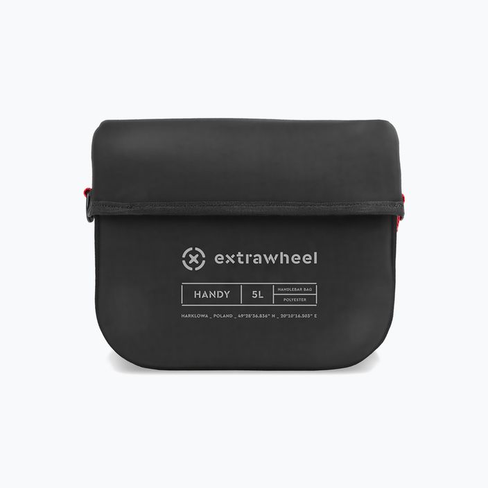 Extrawheel Handy 5L чанта за кормило на велосипед черна E0156 2