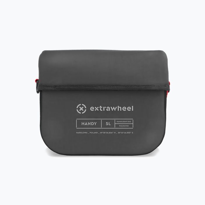 Чанта за велосипед Extrawheel Handy 5L за кормило черна/сива E0158 2