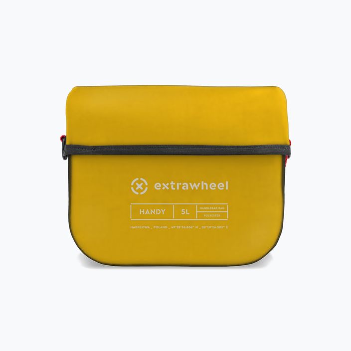 Extrawheel Handy 5L чанта за велосипед на кормилото черна/жълта E0159 2