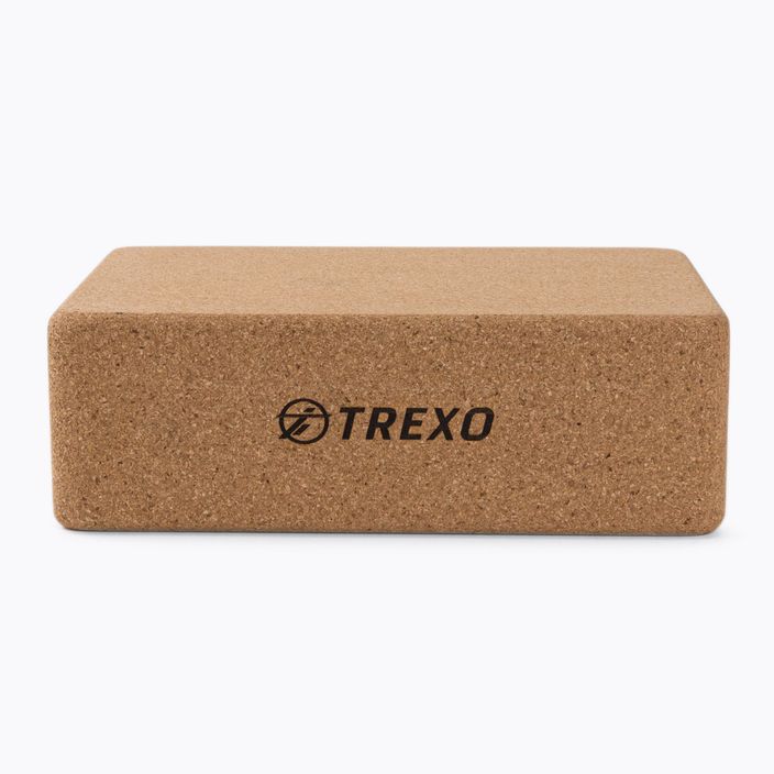 Куб за йога TREXO кафяв YB-75 2