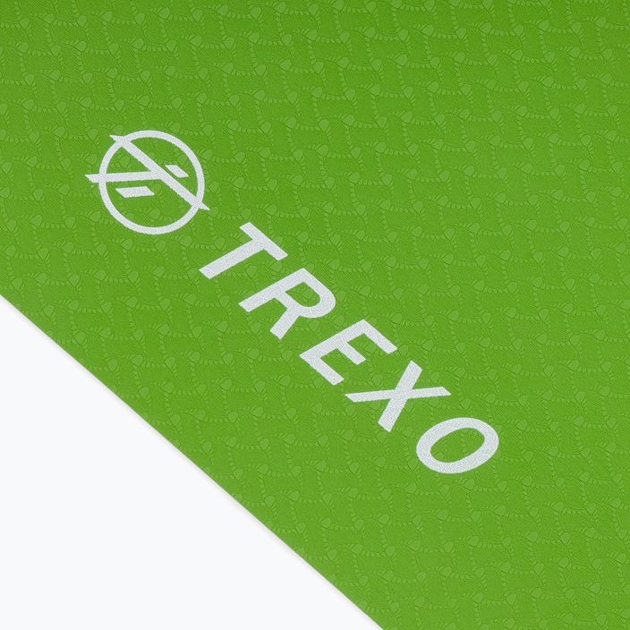 Килимче за йога Trexo TPE 6 мм зелено YM-120 3