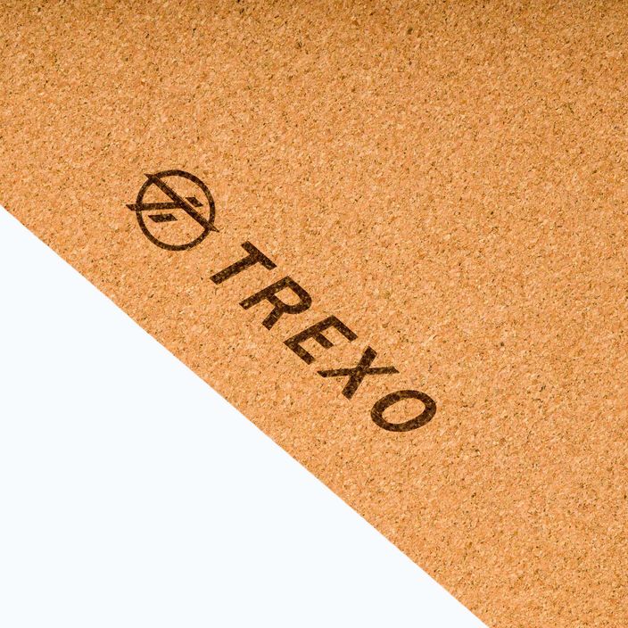 Подложка за йога TREXO TPE корк 6 мм черна YM-C01C 4