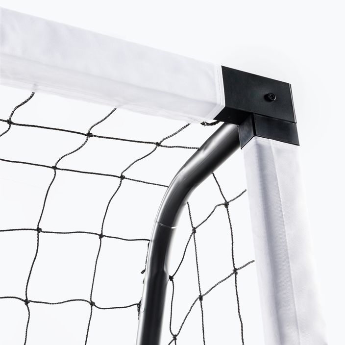 Футболна врата OneTeam One 300 x 200 cm от поцинкована стомана, бяла/черна 6