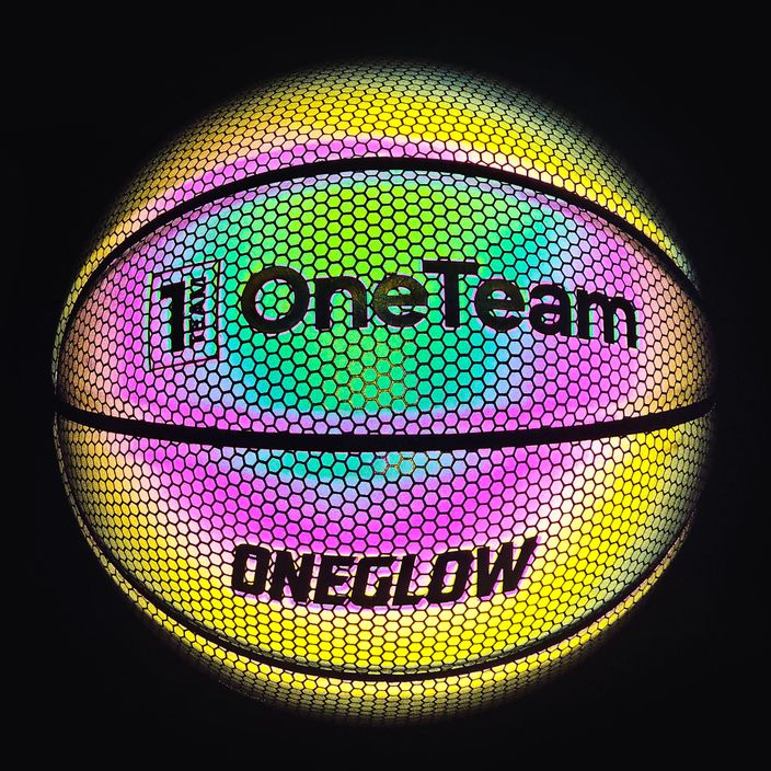 OneTeam баскетболна топка Holographic Black 17