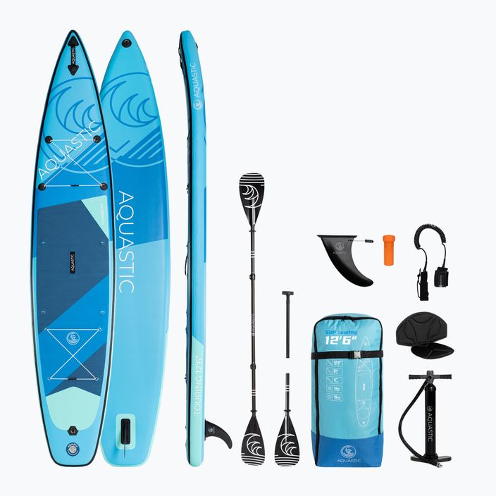 SUP дъска AQUASTIC Touring 12'6" 2024 blue