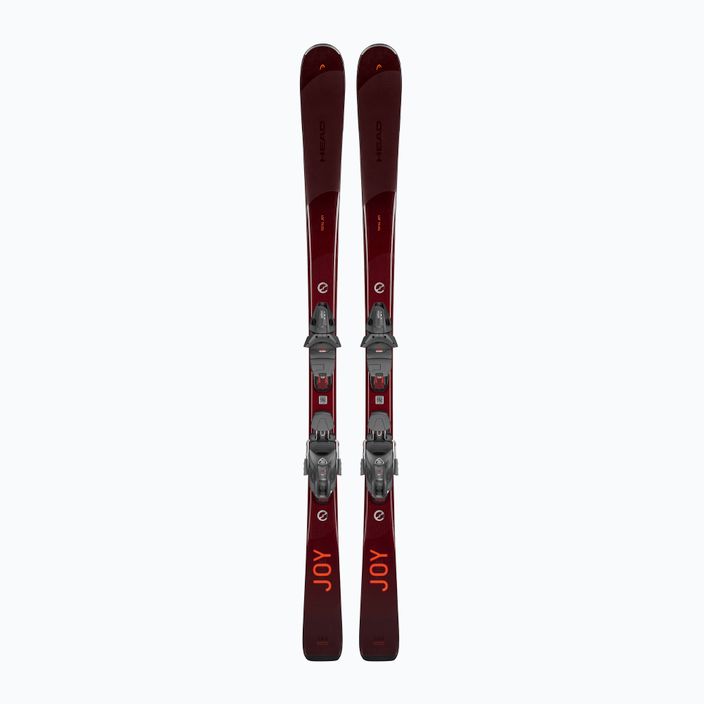 Дамски ски за спускане HEAD e-total Joy SW SLR Joy Pro + протектор SLR 11 GW dark red/orange