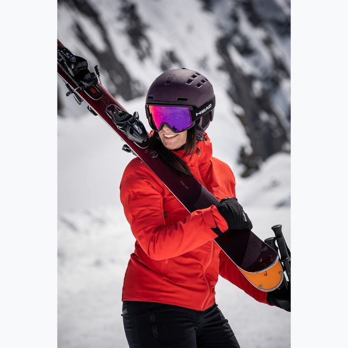 Дамски ски за спускане HEAD e-total Joy SW SLR Joy Pro + протектор SLR 11 GW dark red/orange 3