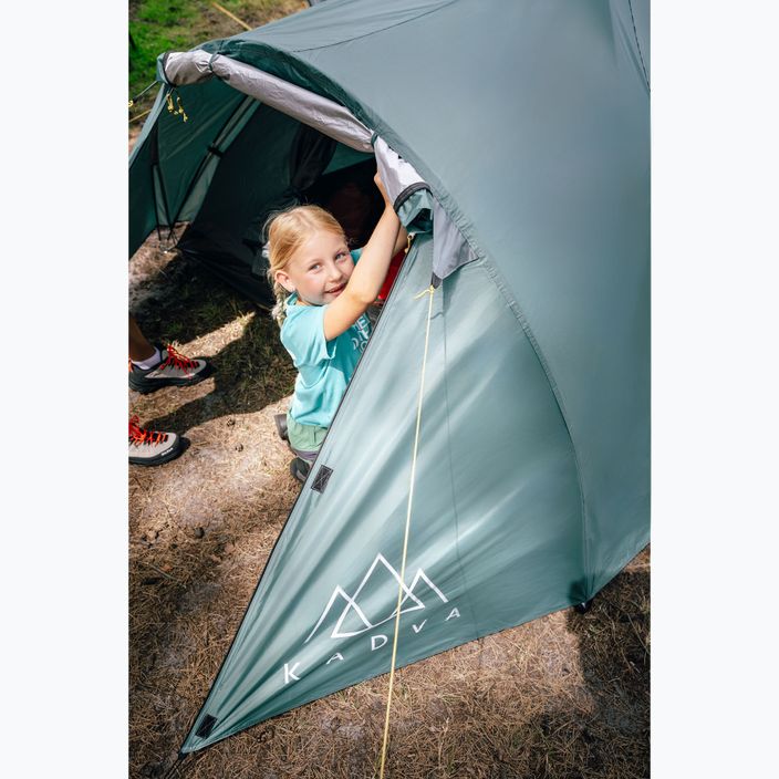 KADVA CAMPdome палатка за къмпинг за 3 човека зелена 7