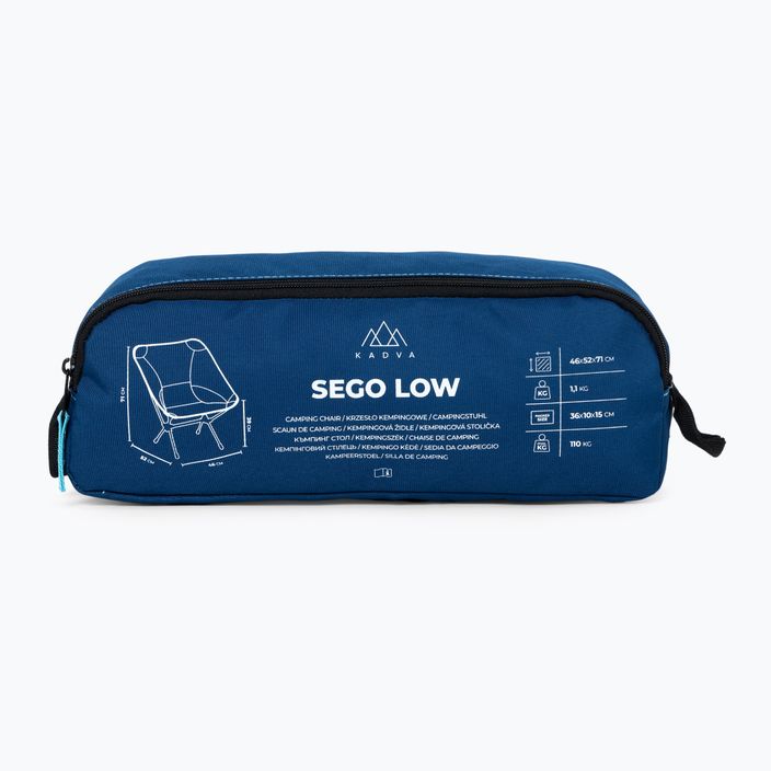 Туристически стол KADVA Sego Low ultralight blue 8