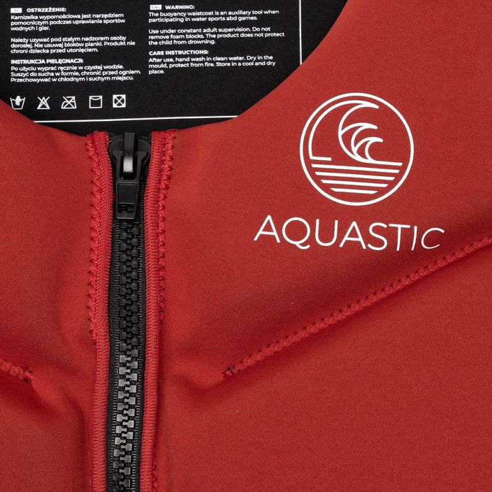 Мъжка жилетка за плаване AQUASTIC AQS-LVM червена 3