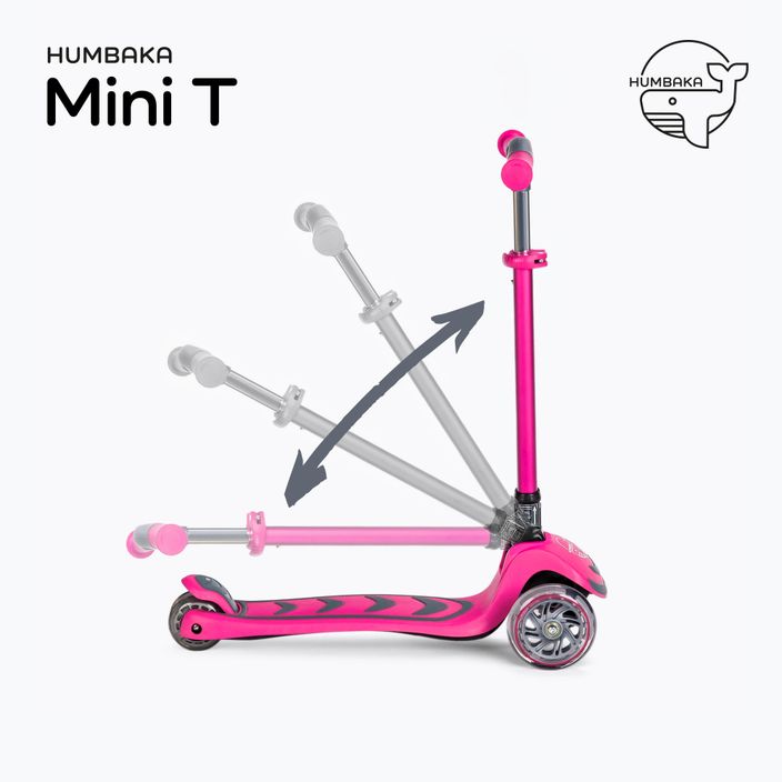Детски триколесен скутер HUMBAKA Mini T розов HBK-S6T 3