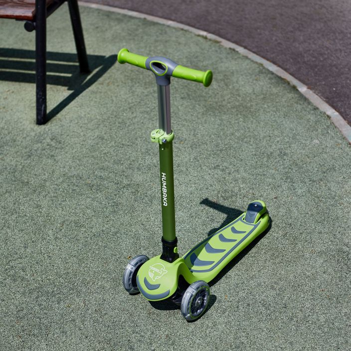 Детски триколесен скутер HUMBAKA Mini T зелен HBK-S6T 13