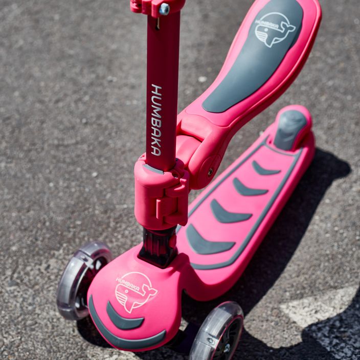 Детски триколесен скутер HUMBAKA Mini Y розов HBK-S6Y 13