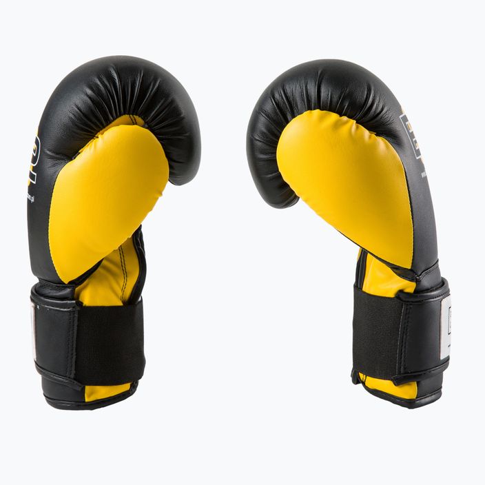 Боксови ръкавици Division B-2 черно-жълти DIV-TG01 2