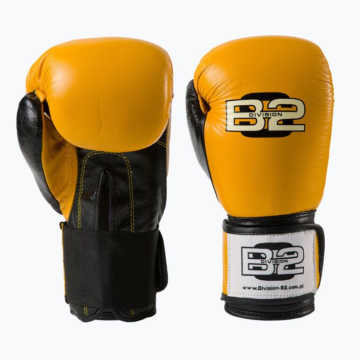 Боксови ръкавици Division B-2 жълто-черни DIV-SG01 4